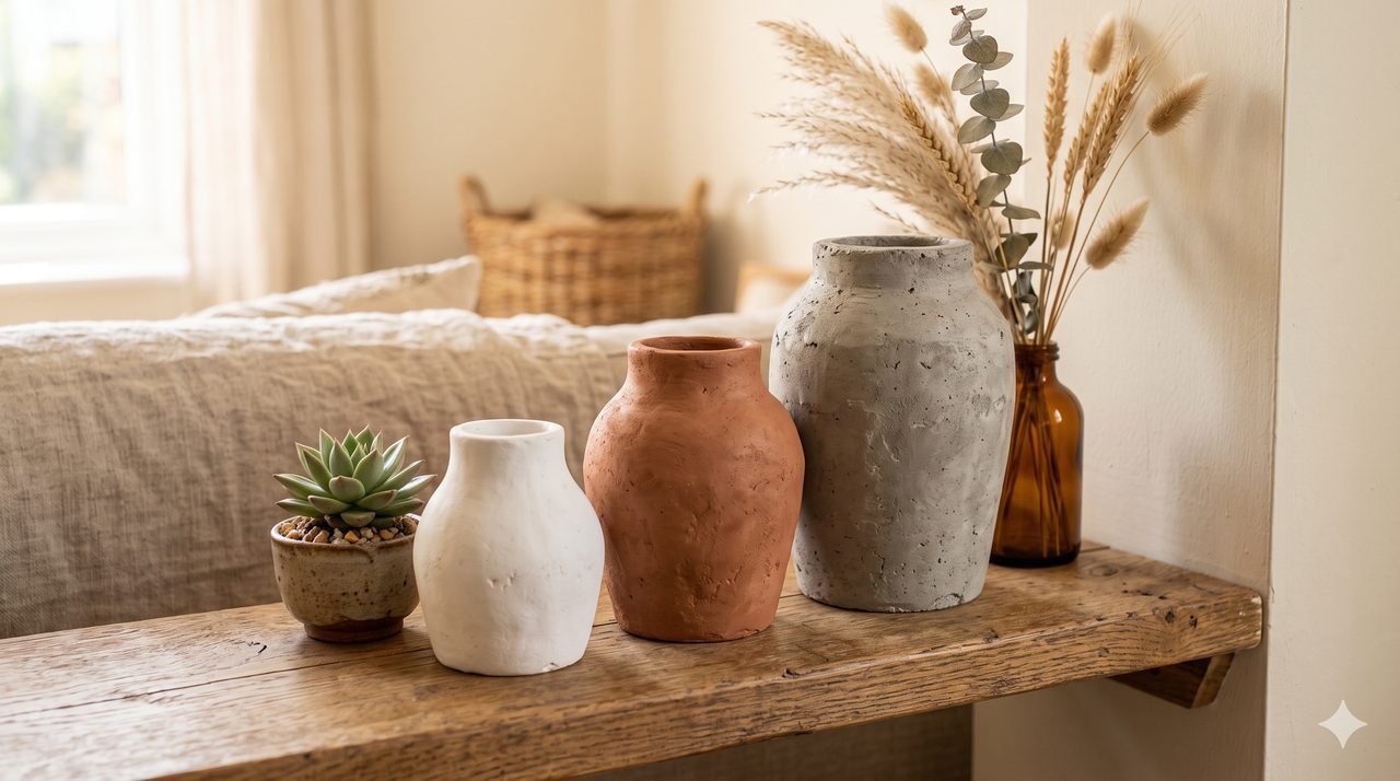 Projeto 1 — Vasos Decorativos de Gesso